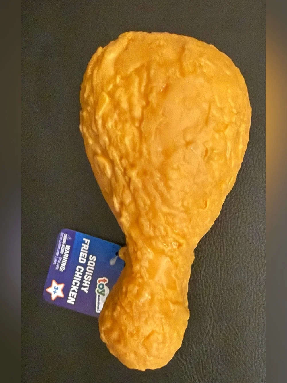 TOYMENDOUS ORIGINAL SQUISHY FRIED CHICKEN DRUMSTICK TOY. VIRAL GOLDEN BROWN NWT